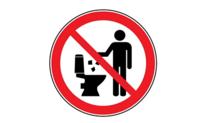 Toilets are not bins